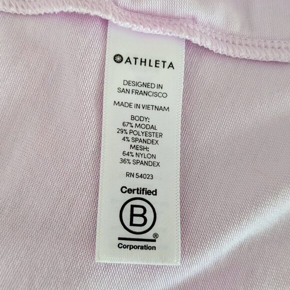 ATHLETA Women's Round Neckline Sleeveless Tank Top  Size M  Lilac  NWOT - Picture 6 of 6